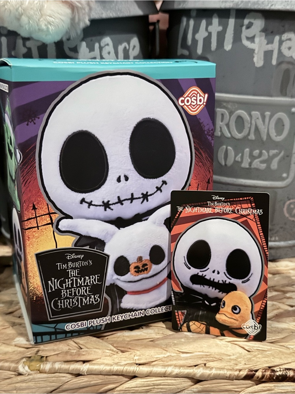 The Nightmare Before Christmas Cosbi Plush Keychain – Jack Skellington